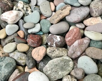 SALE Alaska River rocks - River rocks bulk - Wedding stones - Wedding Favor - Aquarium rock - Blessing stone - Colorful stone - River pebble
