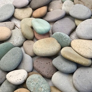 2 lbs Mosaic pebbles .75 to 2 Blessing stone Wedding Favor stone River rocks bulk Colorful stone Alaska River rocks Memorial image 6