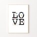Love Typography Print, Word Printable, Typography Print, Printable Sign ...
