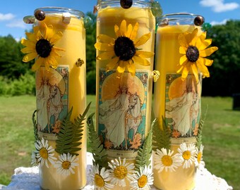 Litha sabbat altar ritual pagan candle