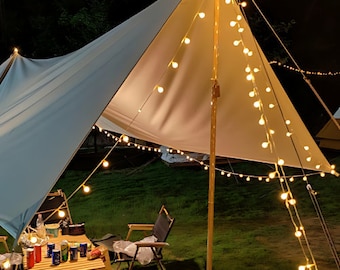 Outdoor String Lights, Camping, Lamp, Outdoor, Crystal, Globe, Lights, Waterproof, USB, Powered, Patio, Light, for, Camping, Tent