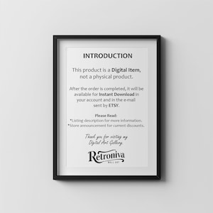 The promotional text is shown in a modern black frame that emphasizes that the product is a digital item. How to download the product and a thank you note are also included.
