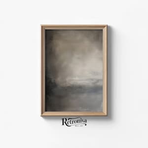 Neutral Painting Earthy Abstract Wall Art | Moody Abstract Textural Art Print | Minimalist Wall Decor | Retroniva PRINTABLE Art ABS-001
