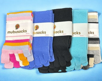 Colorful, Striped, and Toe-Protective Women's Socks!