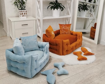 Trendy  Pet Bed for Dog or Cat, Soft Comfortable Furniture for Dogs or Cats, Small to XXL Bed for Pets, Luxury Hypoallergenic Bed