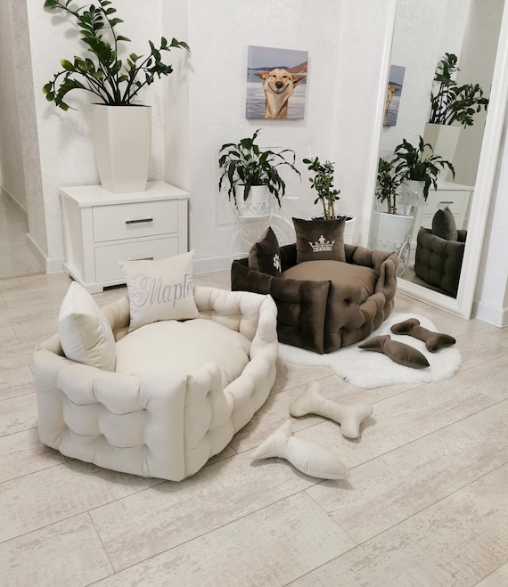 Bequemes Hundebett klein bis XXL Personalisiert mit Namen, Hunde- oder  Katzenliebhaber Geschenk, moderne Haustiermbel und Accessoires - Etsy  Schweiz