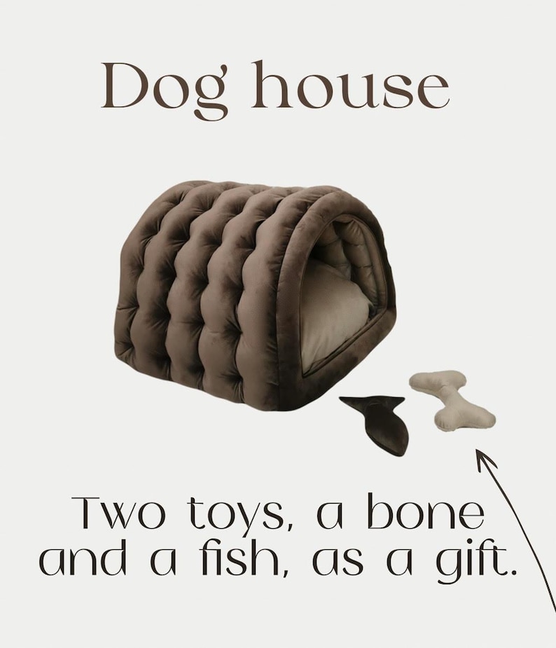 dog house and pillows