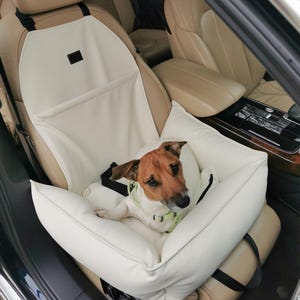 Luxury Dog car seat , puppy car bag, pet car journey bed, dog accessories supplies, small dog car carrier,eco leather car seat for tiny dog