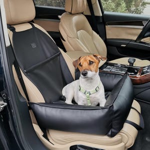 Luxury Dog car seat , puppy car bag, pet car journey bed, dog accessories supplies, small dog car carrier,eco leather car seat for tiny dog