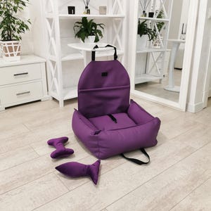 Luxury Dog car seat , puppy car bag, pet car journey bed, dog accessories supplies, small dog car carrier,eco leather car seat for tiny dog