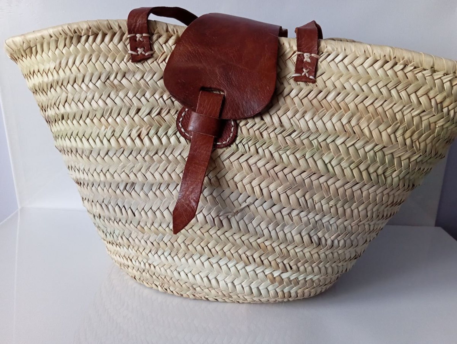 MAMA Raffia Basket Bag, Perfect for Shopping and the Beach - Etsy