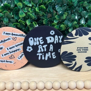 Motivational Coaster: Positivity & Self-Love Affirmations (4 inch)