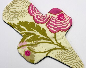 7.5 Inch Cotton Woven Thong Pantyliner with PUL Back