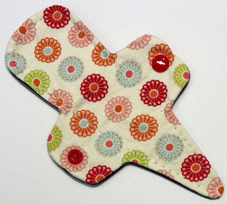 7.5 Inch Cotton Woven Thong Pantyliner with PUL Back image 1