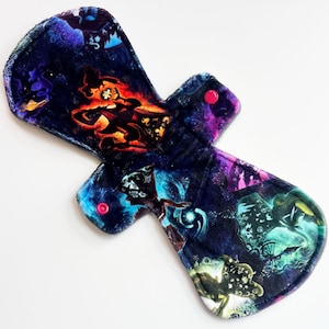 13 Inch Villians Minky Post Partum Pad with Fleece Back - Reusable Period Pad, Sustainable Products, Eco-Friendly