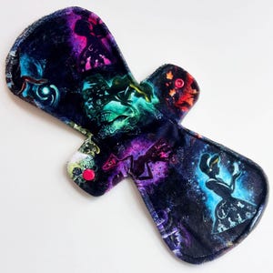 13 Inch Princesses Minky Post Partum Pad with Fleece Back - Reusable Period Pad, Sustainable Products, Eco-Friendly