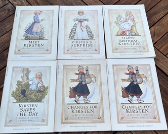 American Girl &quot;first style&quot; parchment paperback - earliest editions with only 3 silhouettes on back panel. Pick your titles