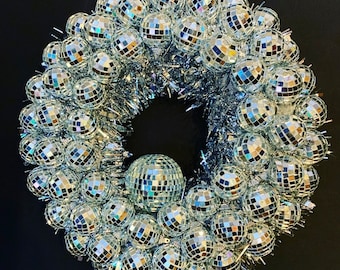 Disco Ball Party Wedding Festival Decoration Wall Door Wreath