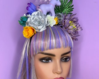 Floral My Little Pony Head Dress Head Band Festival flower crown