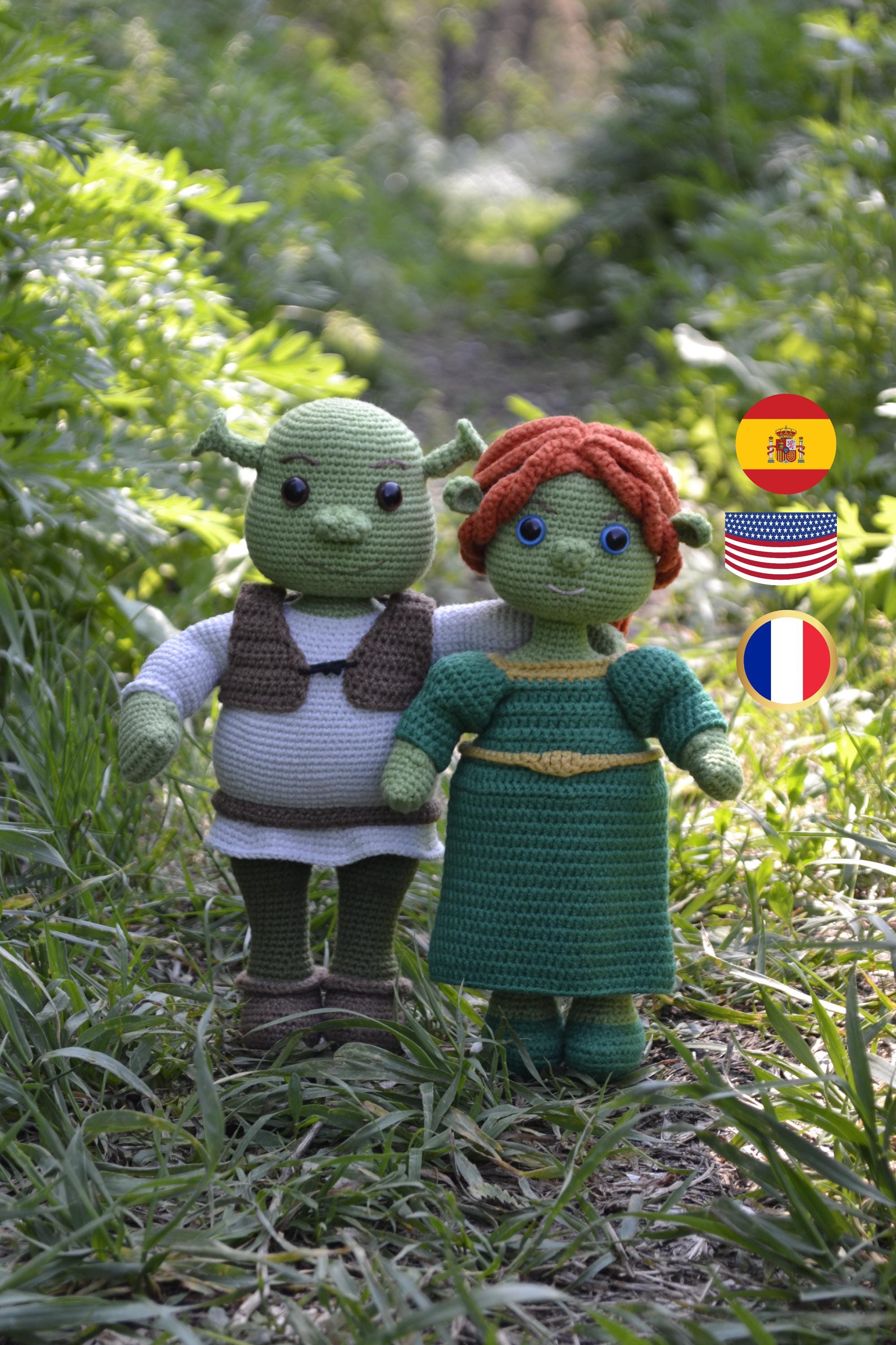 Crochet ogre and ogre princess amigurumi pattern Eng FR Esp PDF 2 in 1
