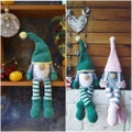 Cute crochet Christmas gnomes on the shelf girl gnome, boy gnome amigurumi pattern PDF Eng