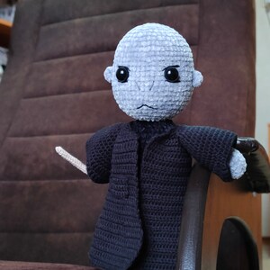 Patrón de crochet dark master, patrón amigurumi muñeca monstruo Eng PDF