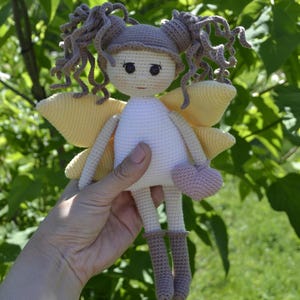 Crochet fairy doll amigurumi pattern crochet doll with wings Eng PDF