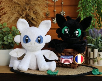 Drachen Häkelanleitung Amigurumi Eng Fr PDF 2 in 1