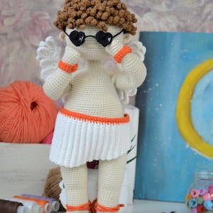 Crochet pattern Cupid with wings amigurumi Eng PDF