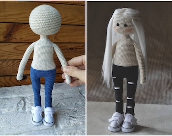 Crochet body doll amigurumi pattern Eng PDF