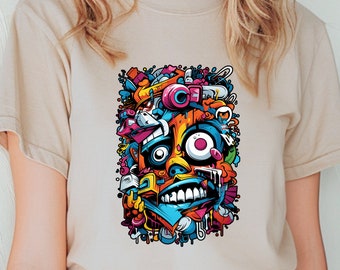 Graffiti Graphic Design Art T-shirt, Graffiti T-shirt
