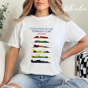 Evolution Of The F1 Car Comfort Colors T-shirt, Formula Racing Car T-shirt, Formula T-shirt, Race Week F1 Shirt, Formula 1 Grand Prix Tee