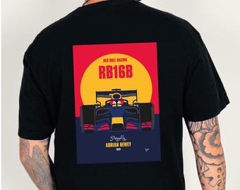 Red Bull RB16B F1 Car Shirt, Formula Racing Tee