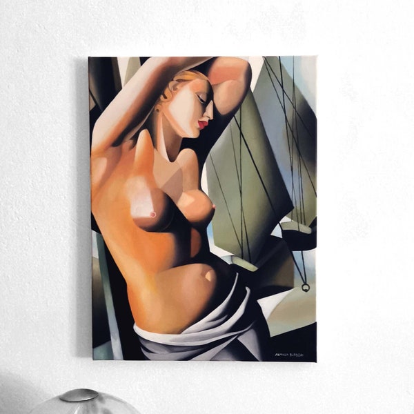 Oil painting Tamara de Lempicka