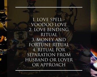 LOVE SPELL  / For Very Stubborn Goals / Permanent Results / Powerful Spell / Bind the person to you / Free Reading RITUAL voodoo