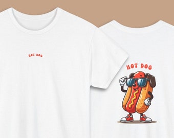 Cool Hot Dog Camiseta unisex / Camisa gráfica retro Hot Dog / Camisa divertida para amantes de la comida