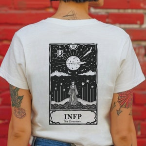 Camisa INFP minimalista, Regalo introvertido, Camisa introvertida, INFP, Carta de Tarot, Camisa de Tarot, Tarot, Tipo de Personalidad, Minimalismo, Regalo,