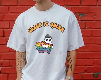 Queer Halloween Shirt, Gay Ghost, LGBTQ Halloween, Fall Shirt, Spooky Season, Halloween Gift, Queer Gift, Gay Gift, Lesbian Gift
