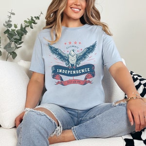 4th of July shirt, vintage patriotic shirt, Independence day shirt, vintage American eagle shirt, patriotic shirt for 4th of July, USA shirt