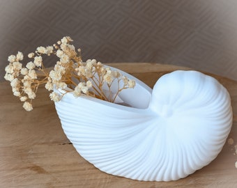 Muschelvase - Vase für Trockenblumen