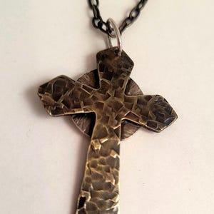 Celtic Cross in Brass and Silver