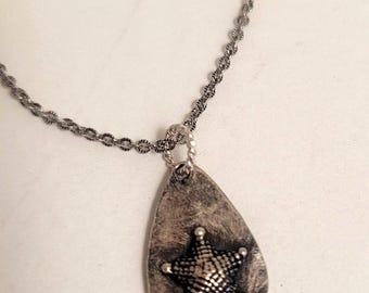 Starfish Sterling Silver Pendant Necklace