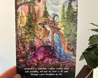 New! July 2026 Affirmation Card Terri Ann Foss Witch Moon