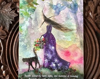 New! August 2026 Affirmation Card Terri Ann Foss Witch Moon