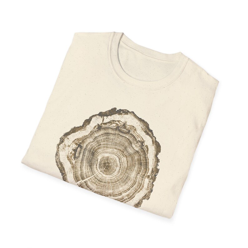 Tree Ring Print T-Shirt, Nature Inspired Tee, Outdoorsy Shirt, Nature Lover Gift image 6