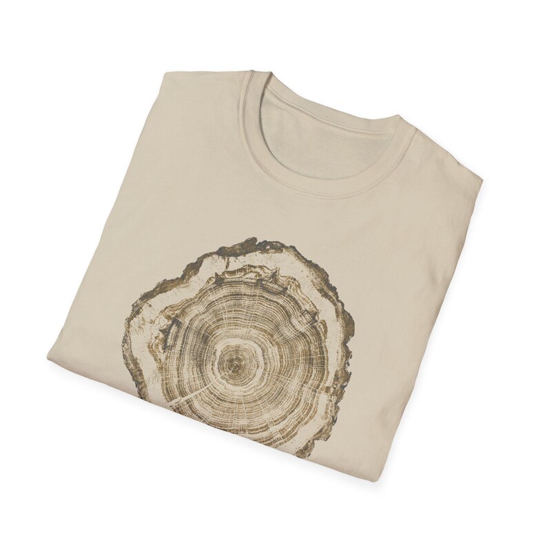 Tree Ring Print T-Shirt, Nature Inspired Tee, Outdoorsy Shirt, Nature Lover Gift image 5