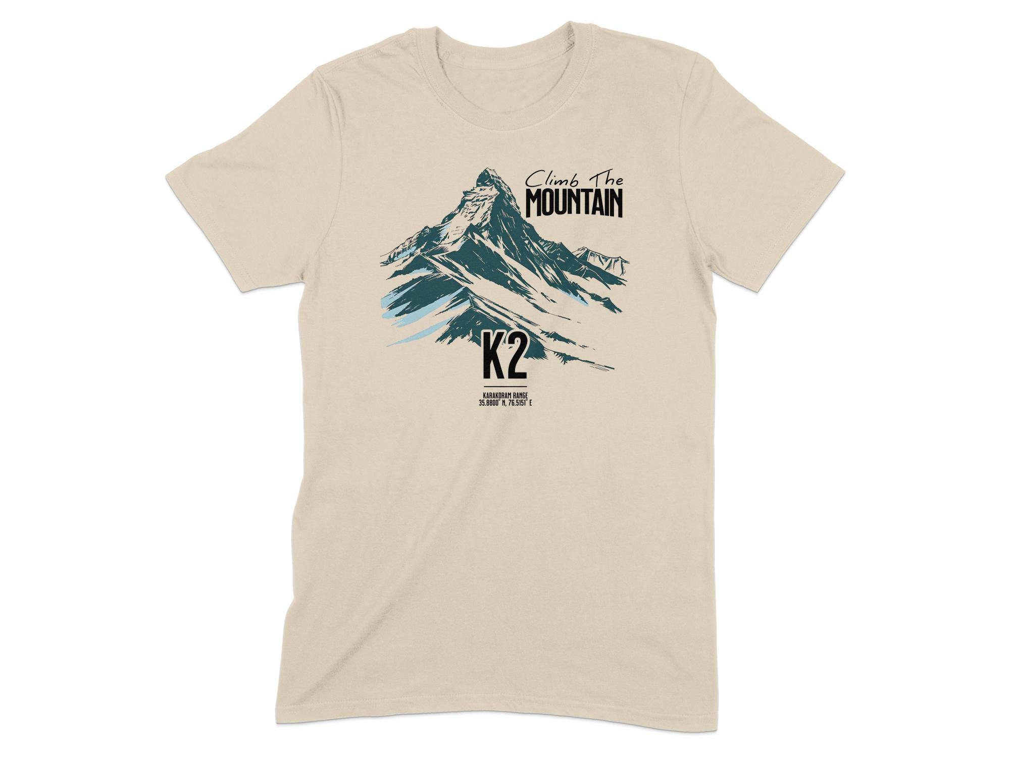 K2 Mountain Graphic Tee: Karakoram Range Hiking Shirt - Etsy