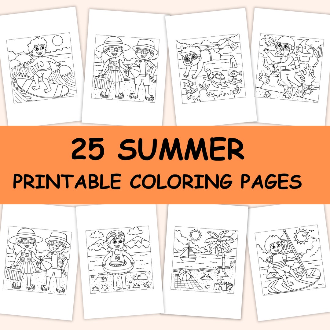 Summer Coloring Pages For Kids Coloring Pages Homeschool Printable 