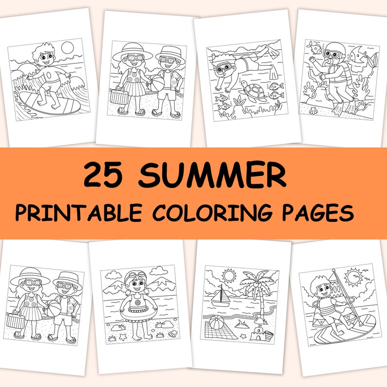 Summer Coloring Pages for Kids Coloring Pages Homeschool Printable