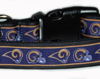 LA Rams NFL Dog Collar